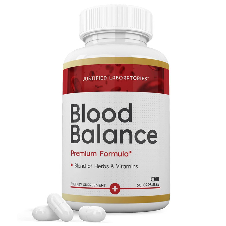 Justified Laboratories Blood Balance Advanced Formula 620MG Formula Supplement Pills 60 Capsules