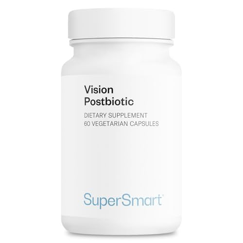 Supersmart - Vision Postbiotic 140 Billion Cells per Day (Patented) - Eyes Fatigue Supplement - Heat Treated Eyes Probiotic | Non-GMO & Gluten Free -