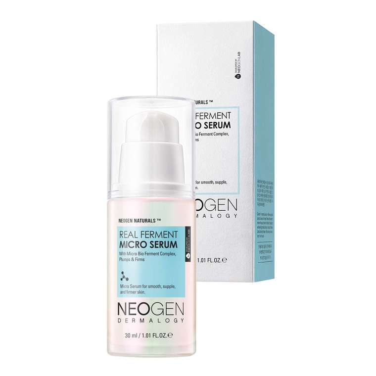 NEOGEN DERMALOGY Real Ferment Micro Serum 1.01 Fl Oz (30 ml) - Facial Serum with Naturally Fermented ingredients (Rice) & Hyaluronic Acid for Hydrate