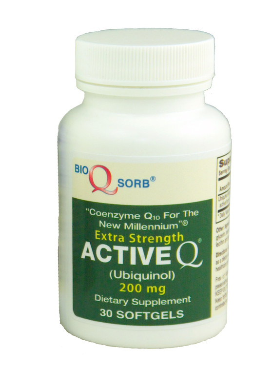 200mg ActiveQ® (30 Softgels) uses Kaneka Ubiquinol CoQ10 The Active antioxidant Form of Coenzyme Q10