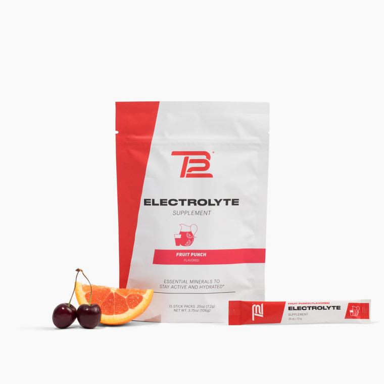 TB12 Electrolyte Powder Fruit Punch  Mineral-Rich Electrolyte Powder for Fast Hydration by Tom Brady - Natural, Low Sugar, Vegan, Gluten-Free, Easy