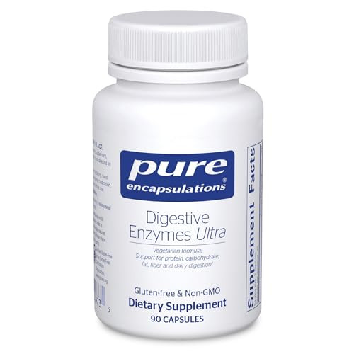 Pure Encapsulations Digestive Enzymes Ultra - Vegetarian Digestive Enzyme Supplement to Support Protein, Carb, Fiber, and Dairy Digestion* - 90 Capsu