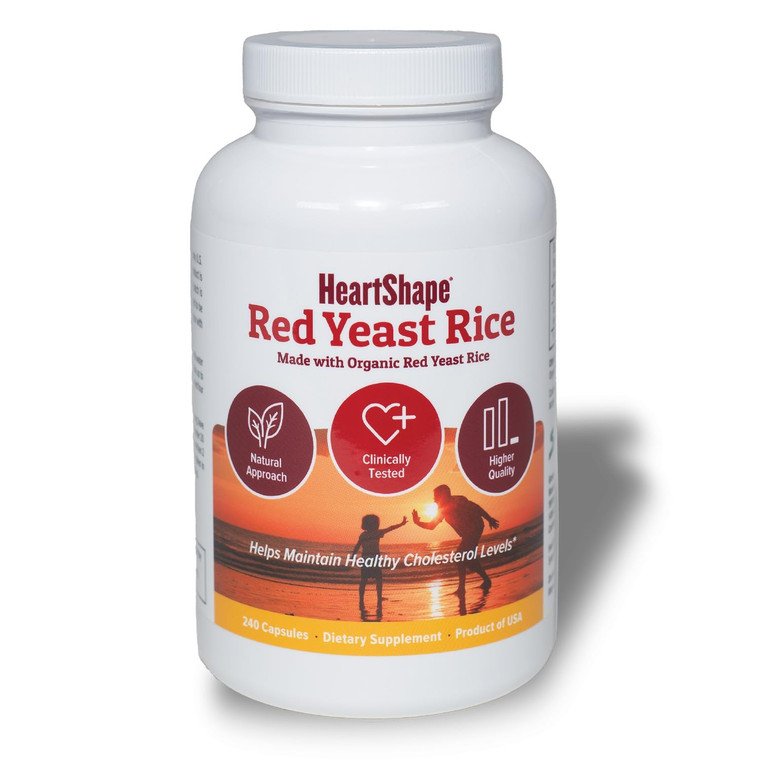 HeartShape Red Yeast Rice 240 Count (Pack of 1)