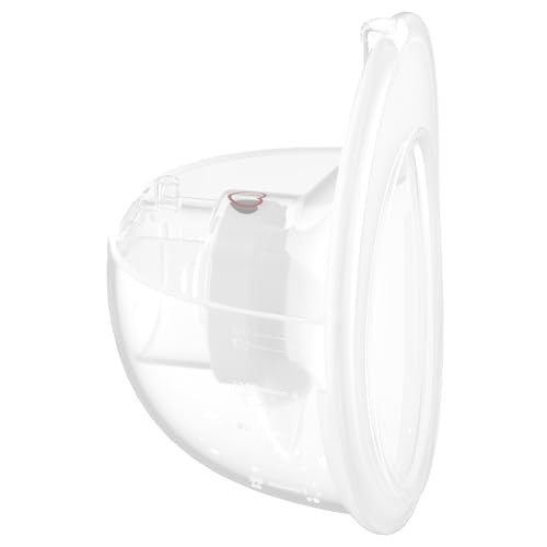 Momcozy Full Set Collector Cup Only Compatible with Momcozy M5 NOT for Others. Original M5 Breast Pump Replacement Accessories (160ml, with Double-Se