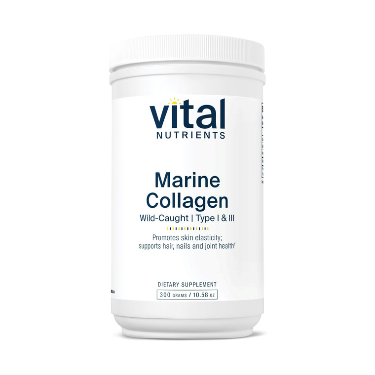 Vital Nutrients Marine Collagen Powder Unflavored - Hair, Skin, Nails, & Joint Support* - Type I & III Collagen Powder Supplement from Wild-Caught Fi