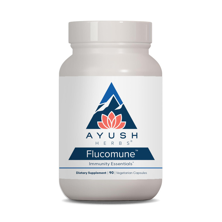 Ayush Herbs Flucomune - Immune Support Supplement, Sinus Support for Women & Men, Herbal Lung & Respiratory Balance for Adults - 90 Vegetarian Capsul