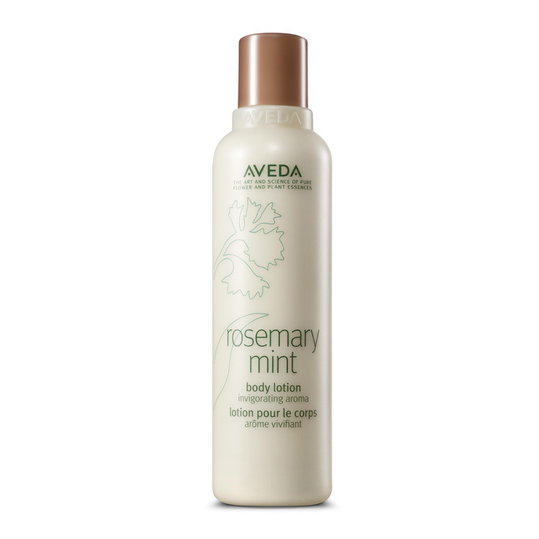 Aveda Rosemary Mint Body Lotion | Lightweight Cooling Lotion with Menthol | with Invigorating Aroma of Certified Organic Peppermint & Rosemary, 6.7 F