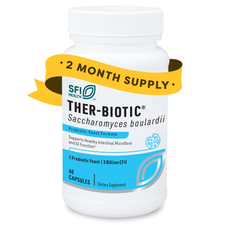 SFI Health Klaire Labs Ther-Biotic Saccharomyces Boulardii Probiotics for Women & Men - S Boulardii Probiotics for Digestive Health & Immune Support