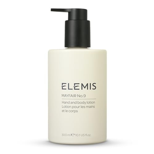 ELEMIS Mayfair No.9 Hand & Body Lotion, Lightweight Formula Hydrates, Softens, and Moisturizes Skin with Sustainable Shea Butter and Borage Oil, 300m