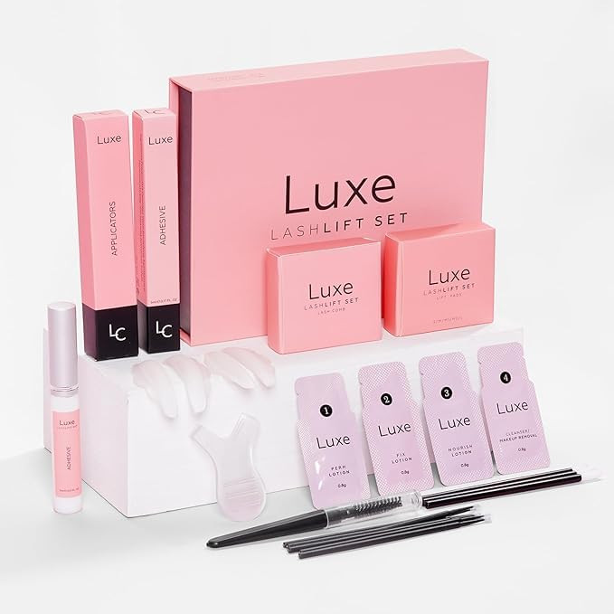 Luxe Lash Lift and Tint Kit  Professional Eyelash Lift and Tint Kit for At-Home Use  Keratin Lash Lamination, Lash Curling & Dye Kit  DIY Lash Per