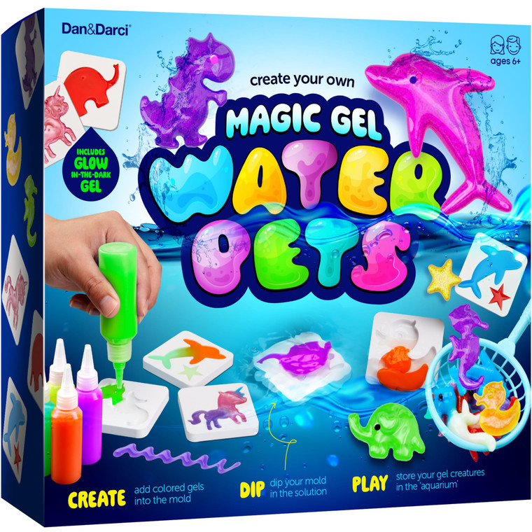 Dan&Darci Aqua Fairy Water Gel Kit for Kids - Magic Elf Toy Kits - Waters Pets - DIY Squishy Maker Set - Craft for Kids - Make Your Own Squishies Toy