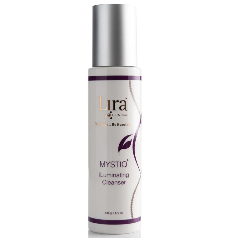 Lira Clinical MYSTIQ iLuminating Cleanser - Moisturizing Face Wash with Vitamin C, Orange Plant Stem Cells, and Plant Extracts - Gentle Facial Cleans
