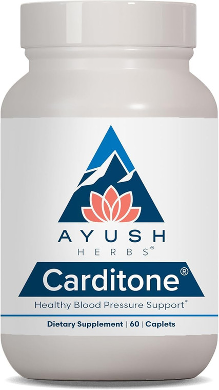 Ayush Herbs Carditone - Natural Heart Health Supplement for Women & Men, BP Formula, Holistic Heart Support with Rauwolfia, Arjuna, Calcium, and Magn
