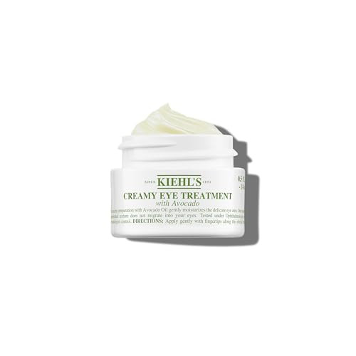 Kiehl's Avocado Eye Treatment, Nourishing and Hydrating Eye Cream, Avocado Oil and Caffeine to Energize and Invigorate Skin, Tired Eyes, 99% Naturall