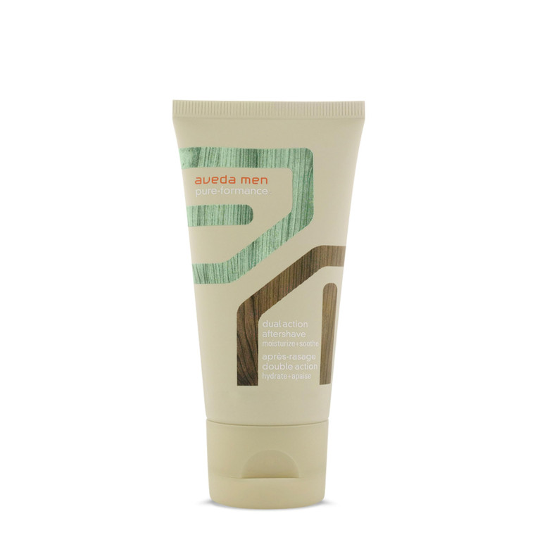 Aveda Men Pure-Formance Dual Action Aftershave | 2-in-1 Aftershave & Moisturizer | with Spearmint | for All Skin Types | 97% Naturally Derived*, 2.5