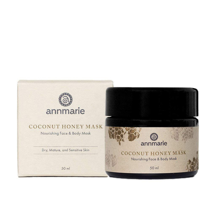Annmarie Skin Care Coconut Honey Mask - With Extra Virgin Coconut Oil & Mountain Wildflower Honey, Moisturizing & Exfoliating Mask for Dull, Dry & Su