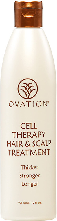 Ovation Hair Cell Therapy Hair Growth & Scalp Treatment for Men & Women - For All Hair Types, Helps Reduce Breakage & Split Ends - No Minoxidil, Sulf