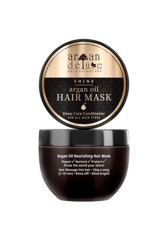 Argan Deluxe Hair Mask and Scalp Rejuvenating Deep Conditioner Masque, 250 mL