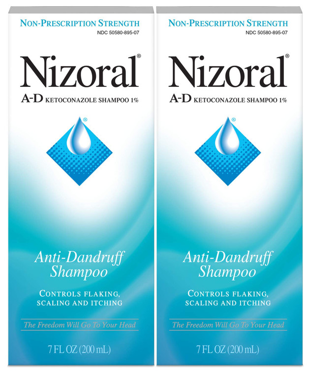 Nizoral A- D Anti-Dandruff Shampoo Value Pack, Blue, Fresh, 7 Fl Oz (Pack of 2)
