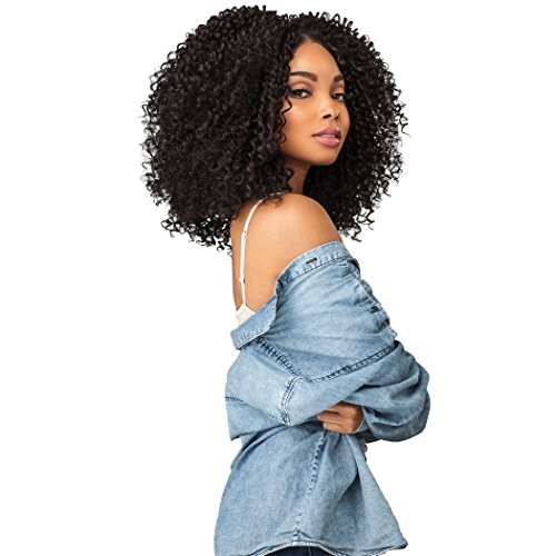 Sensationnel Curls Kinksandco Lace Wig - The Rule Breaker Wide Lace Part Wig with Natural Preplucked Hairline for Natural 3C to 4C Hair Textures (1B
