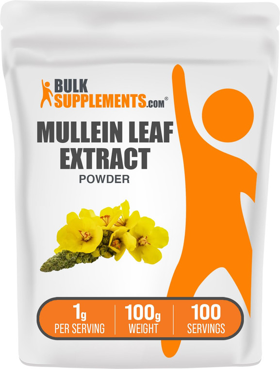 BulkSupplements.com Mullein Leaf Extract - Verbascum Thapsus, Mullein Supplement - Herbal Supplement for Immune Support - Gluten Free, 1g per Serving