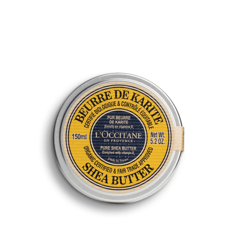 L'OCCITANE Organic Certified Pure Shea Butter:, Nourish Dry Skin & Hair, With Vitamin E, Multipurpose Organic Beauty Balm, Treatment, Protects From D