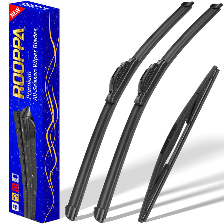 3 wipers Replacement for 2017-2021 2022 Honda CRV CR-V, Windshield Wiper Blades Original Equipment Replacement - 26"/17"/12" (Set of 3) U/J HOOK