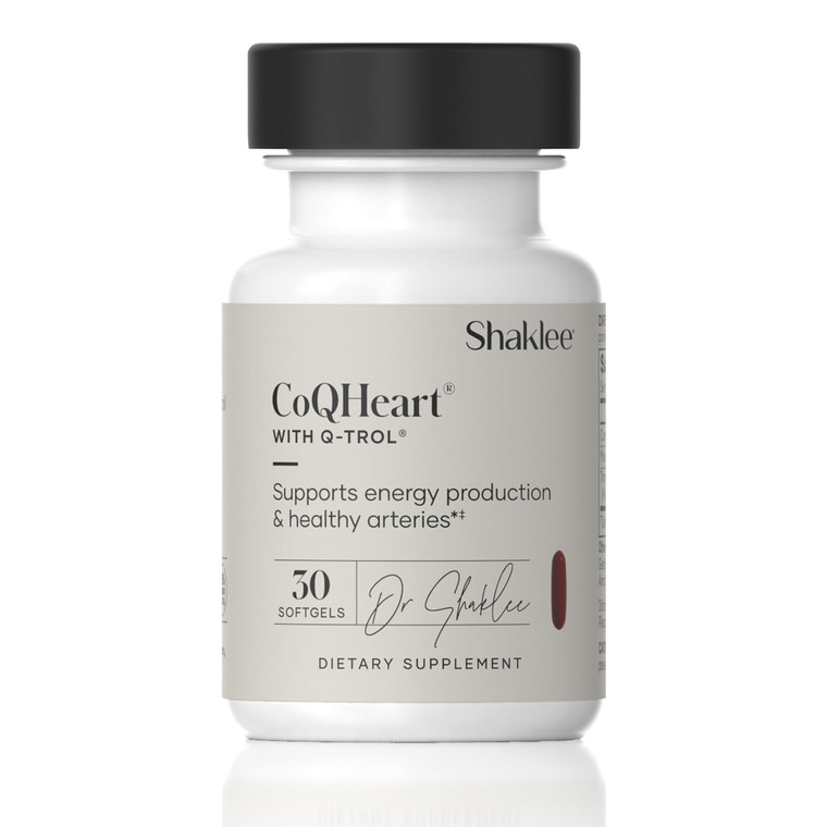 CoQHeart® with Q-Trol®- Energy Support for Heart Health - Coenzyme Q10 and Resveratrol Blend - Facilitates Energy Production and Blood Vessel Health
