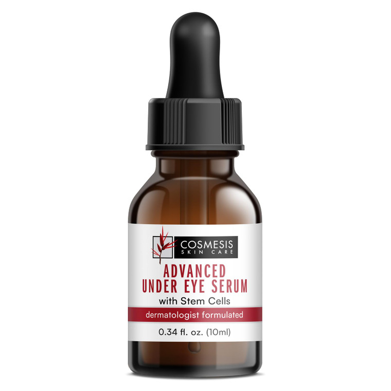 Advanced Under Eye Serum with Stem Cells - Reduce Wrinkles, Moisturize & Nourish - Pomegranate, Blueberry & Seaweed Extracts - 1/3 oz