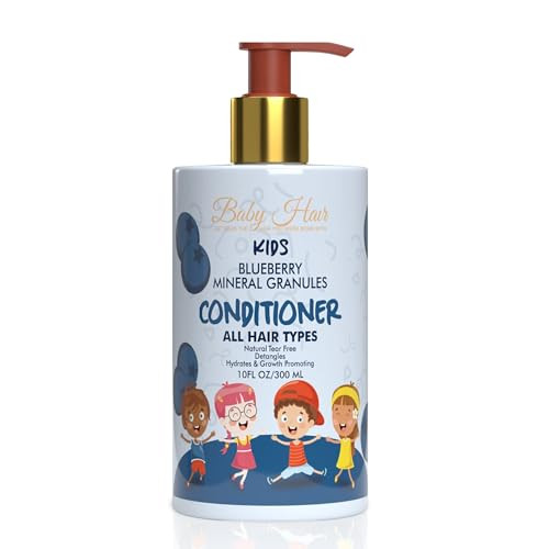 Baby Hair - Blueberry Mineral Toddler Shampoo/Body Wash, Conditioner, and Hair Mask Set, Sulfate-Free Shampoo and Conditioner with Strawberry & Blueb