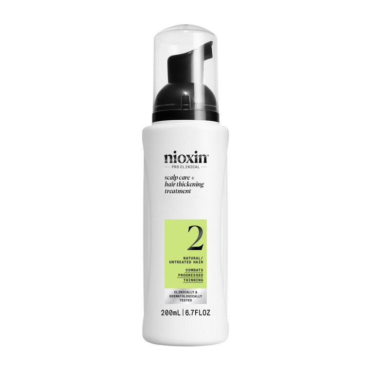 Nioxin System 2 Scalp Care + Hair Thickening Leave-In Treatment | For Natural Hair with Progressed Thinning | Boost Hair Density Against Breakage wit