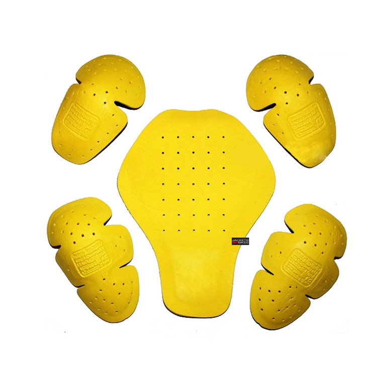 5-PC Triple Density CE Removable Armor for Motorcycle Street Biker Jackets 5PC Set Universal Size