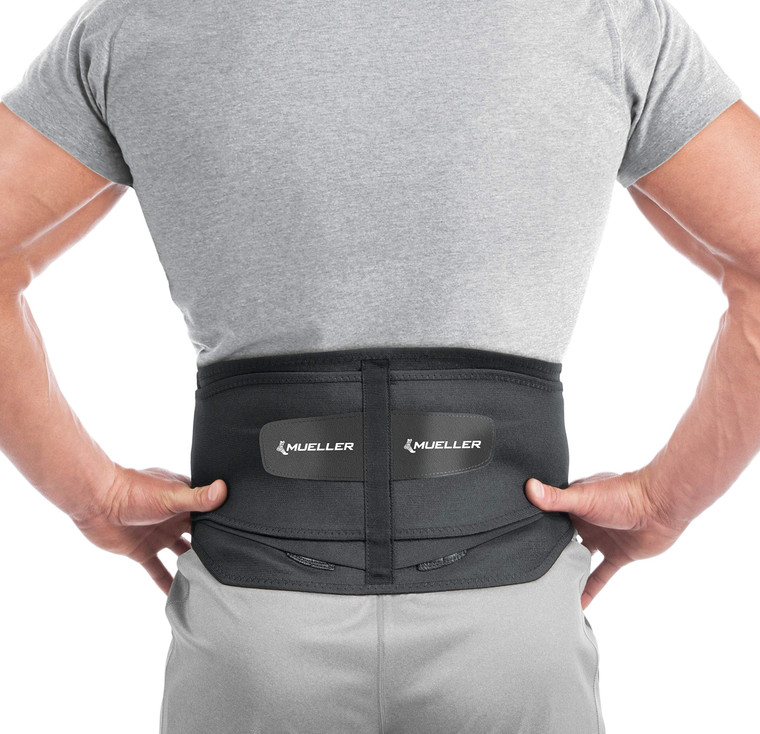 MUELLER Sports Medicine Adjustable Lumbar Back Brace with Removable Pad, Back Pain Relief Support for Men and Women, Ideal for Upper and Lower Back P