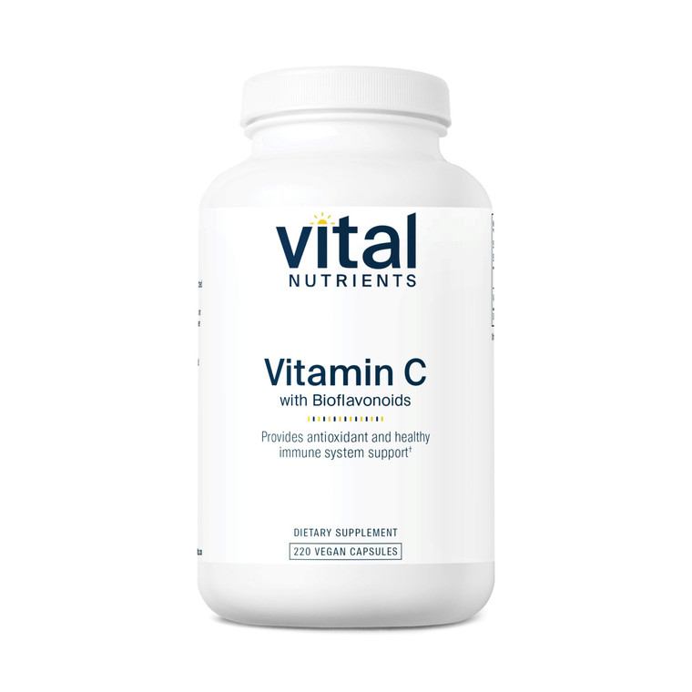 Vital Nutrients Vitamin C with Bioflavonoids - Vegan Supplement for Immune Support* - 1000mg Vitamin C and 500mg Citrus Bioflavonoid - Gluten, Dairy