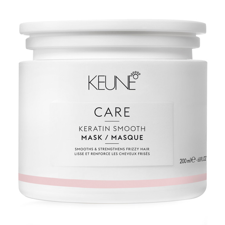 Keune Care Keratin Smooth Mask, Deep Conditioning & Repairing Treatment for Frizz-Prone Hair, 6.8 Fl Oz