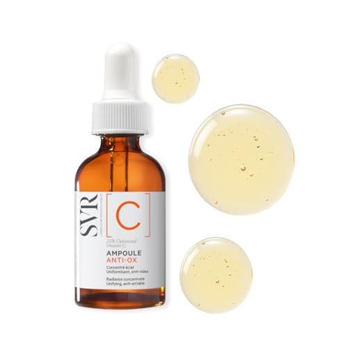 SVR Vitamin C Brightening Face Serum With 20% Optimized Vitamin C For Fine Lines, Uneven Skin Tone & Dull Skin. Improves Radiance & Firmness, 1 Fl.oz