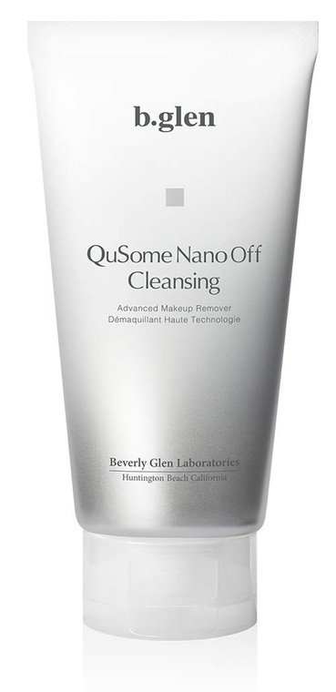 b.glen QuSome NanoOff Cleansing 120g/4.23oz. | Advanced Hybrid Makeup Remover | Boldly removes even the finest dirt and makeup
