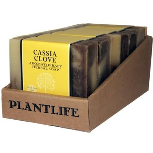 Plantlife Cassia Clove 6-pack Bar Soap - Moisturizing and Soothing Soap for Your Skin - Hand Crafted Using Plant-Based Ingredients - Made in Californ