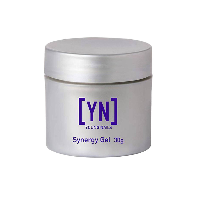 Young Nails Synergy Gel System, Building Gel - Hard Builder Gel, Superior Adhesion & Strength, Structured Nail Gel Builder - Build Gel, Clear, 30g