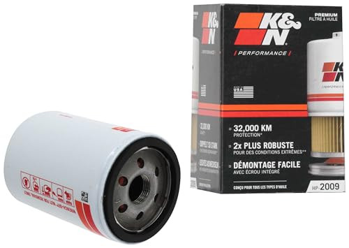 K&N Premium Oil Filter: 20,000 Mile Engine Protection with Wrench Off Nut: Compatible with Select MAZDA/FORD/LINCOLN/DODGE Vehicle Models (See Produc