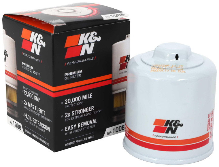 K&N Premium Oil Filter: 20,000 Mile Engine Protection with Wrench Off Nut: Compatible with Select 1990-2023 INFINITI/MAZDA/NISSAN/SUBARU Vehicle Mode