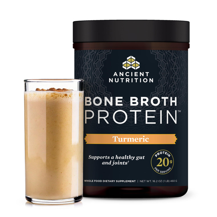 Ancient Nutrition Grass Fed, Cage Free, Bone Broth Protein Powder, 20g Protein, Hydrolyzed Collagen Peptides, Keto & Paleo Friendly, Supports Joint &
