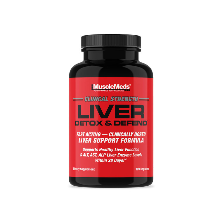 MuscleMeds Liver Detox & Defend, Cleanse, Repair Formula - Herbal Liver Support Supplement, NAC, Silymarin Milk Thistle, 60 Servings