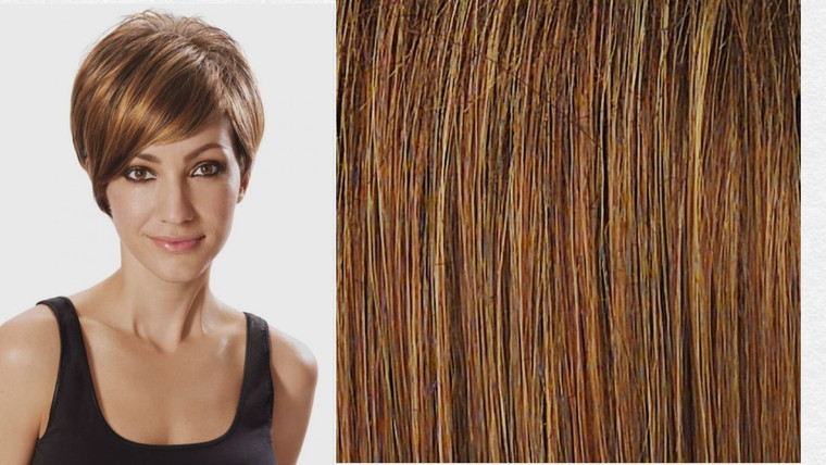 Hairdo Angled Cut Short Comfort Cap Wig, Glazed Cinnamon by Hairuwear