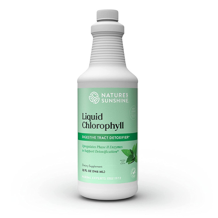 Nature's Sunshine Liquid Chlorophyll - Immunity Support, Detox & Cleanse, Chlorophyll Liquid Drops with Spearmint Oil, and Internal Deodorant (Origin