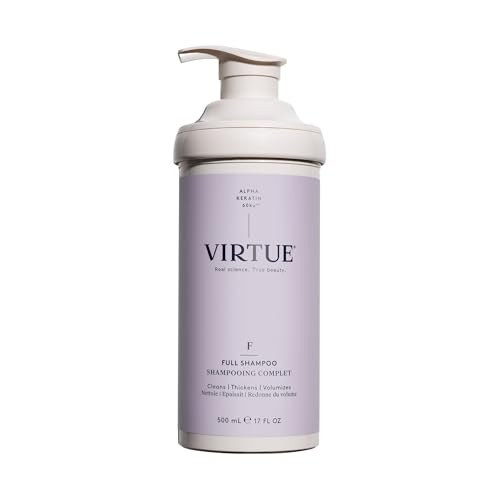 VIRTUE Full Sulfate Free Volumizing Shampoo Thickens Hair, Safe for All Hair Types, Color Safe