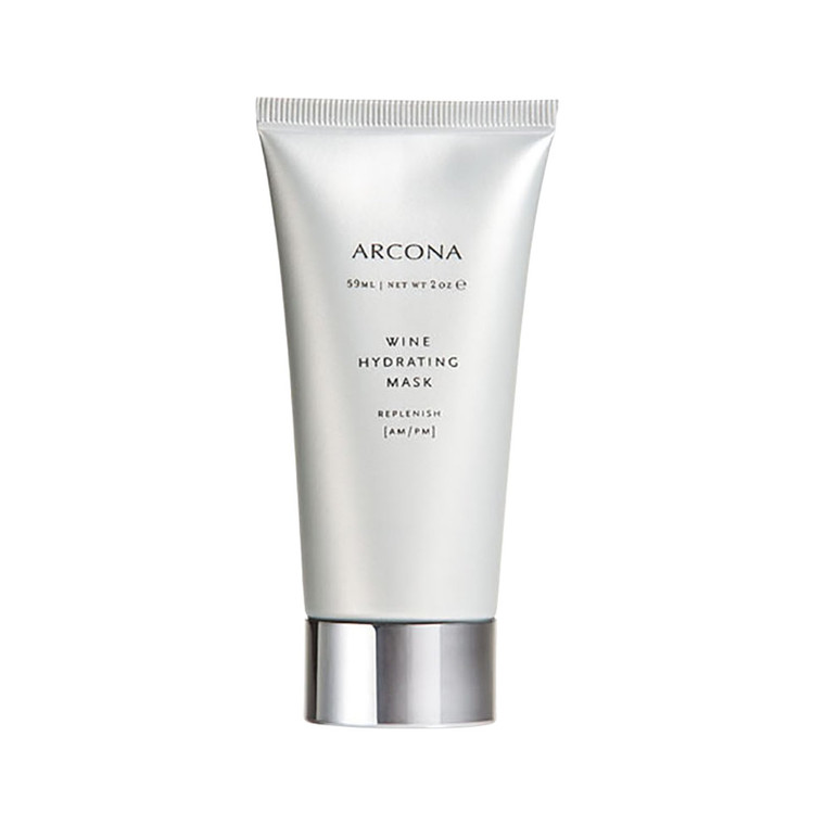 ARCONA Wine Hydrating Mask - Grape Seed, Wine Extracts, Resveratrol, Squalene, Shea Butter + Vitamin E Nourish + Replenish Dehydrated Skin - 2 oz. Ma