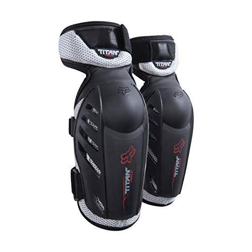 Fox Racing Titan Race Motocross Dirt Bike Elbow Pads, Black, Small/Medium