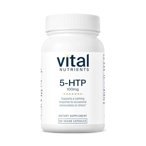 Vital Nutrients 5-HTP 100mg (5-hydroxytryptophan) - Vegan Serotonin Support Supplement* - Sleep and Stress Support - 5HTP and Vitamin B6 - Gluten, Da