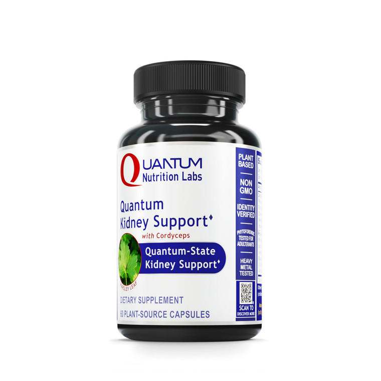 Quantum Nutrition Labs Kidney Support - Kidney Health Supplement, Natural Antioxidant Support for Men and Women with Cranberry, Rhodiola Rosea, and P